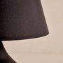 Opviq AYD-3433 Lámpara de mesa con pantalla de tela negra